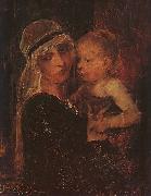 Mihaly Munkacsy, Mother and Child